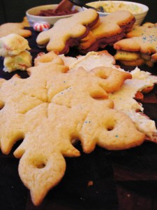 snow flake sugar cookie