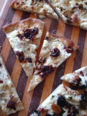 ricotta, fig jam, onion, pecan pizza