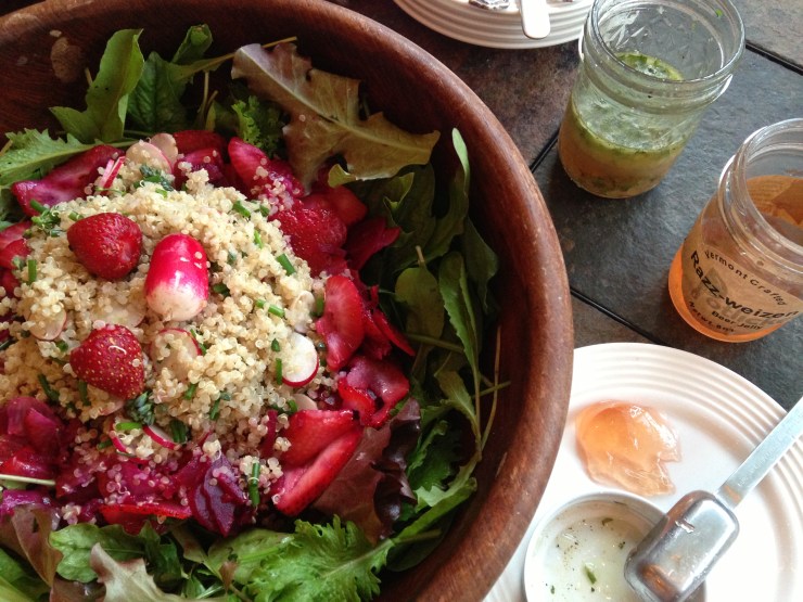 early season garden salad