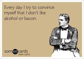 alchohol bacon
